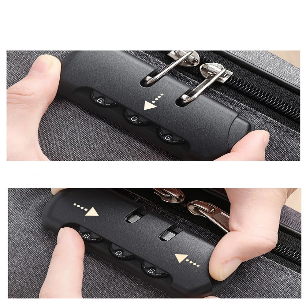 Large Capacity Document Organizer Bags Chest Print Home Travel Storage Holder School Office Business File New Lockable Folder