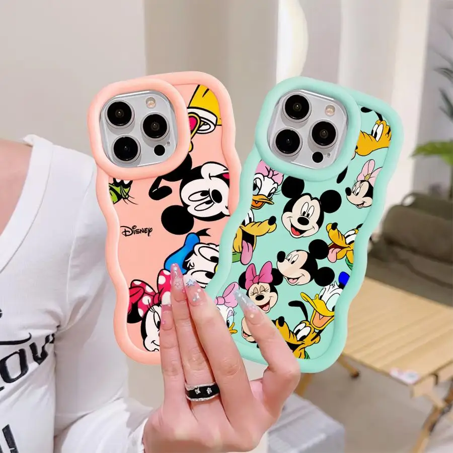 아이폰 13 14 11 15 에어 17 프로 맥스 12 16 플러스 소프트 폰 케이스 디즈니 미키 마우스 패밀리