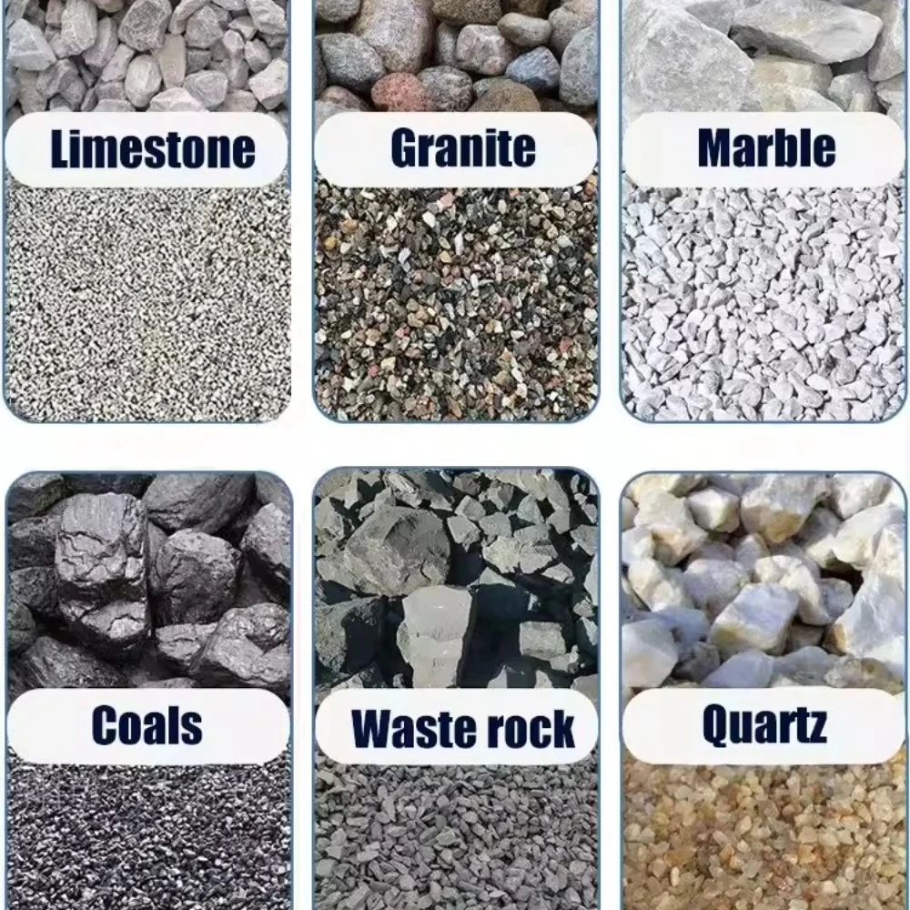 Hammerbrecher, Kieselstein, Erz, Felsenbrecher, Fliesen, Beton, Blockbau, Abfall, Sand, Herstellungsmaschine