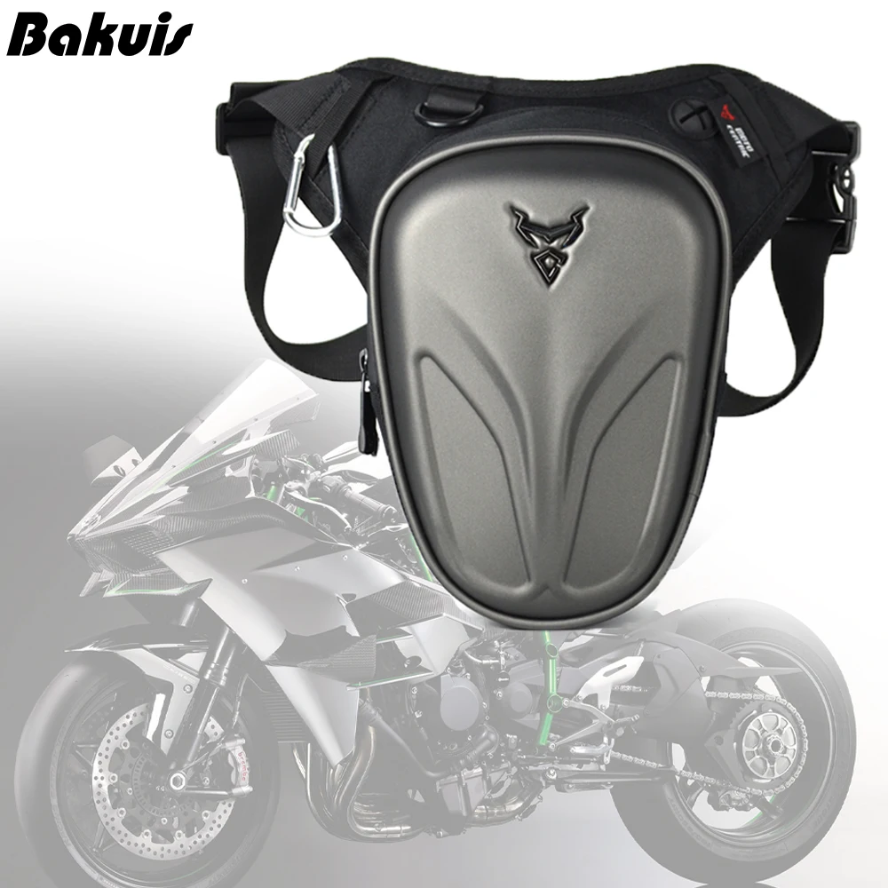 Waterproof Motorcycle Wasit Bag Drop Leg Bag Outdoor Men Casual Hard Shell Waist Bag Fanny Pack Moto & Biker Bags