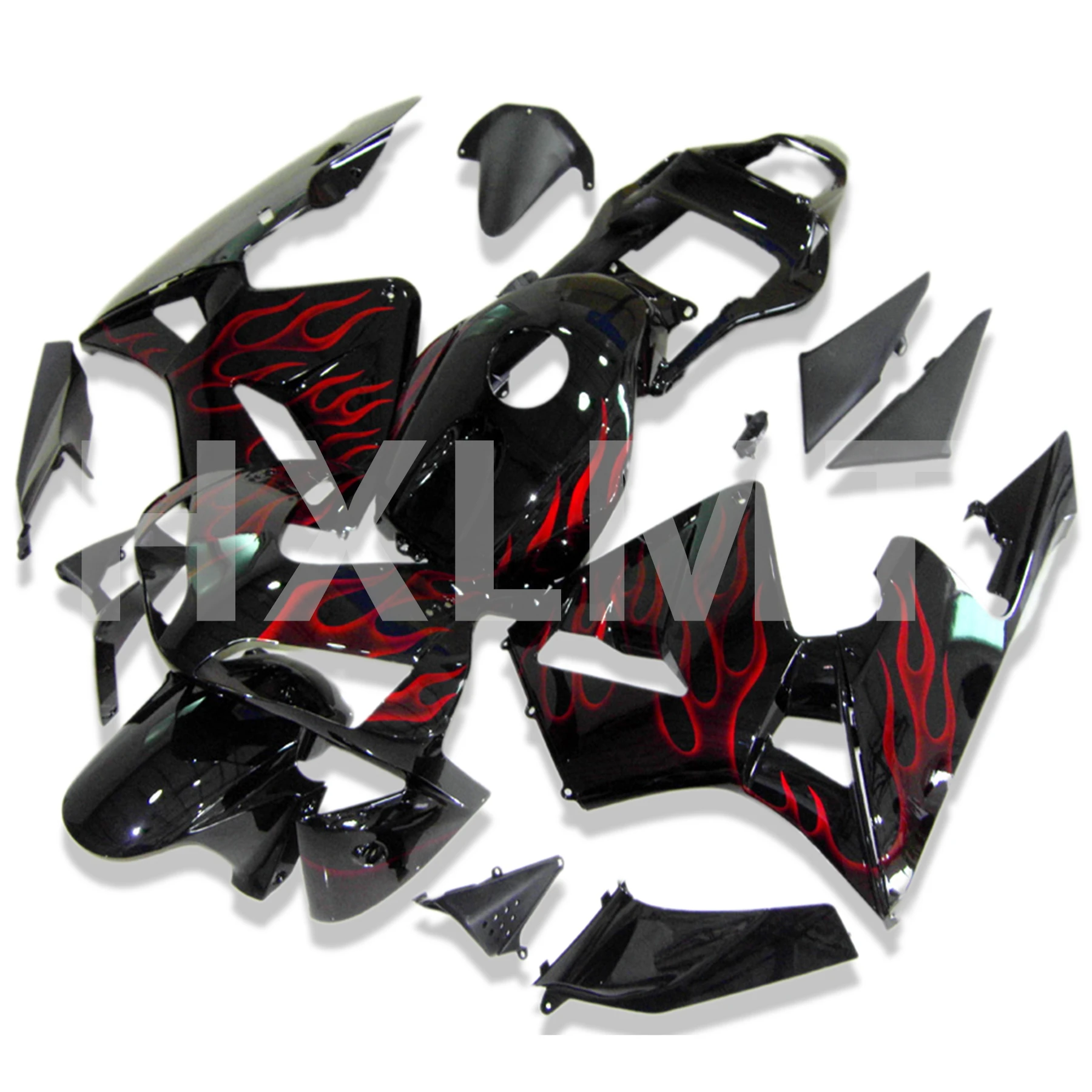 

Injection Mold New ABS Motorcycle Fairings Kit Fit For HONDA CBR600RR F5 2003 2004 03 04 Bodywork Set Custom Black