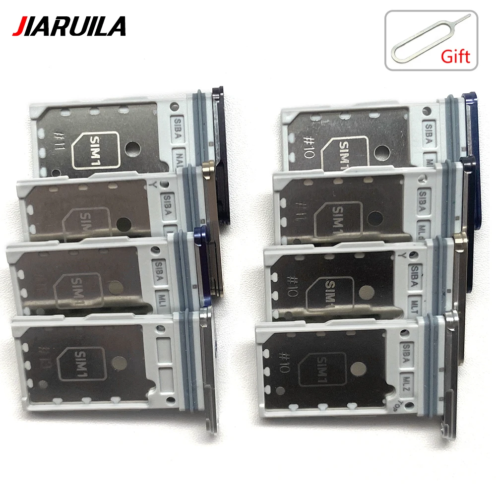 NEW Dual Card SIM Card chip slot drawer SD Card Tray Holder Adapter Repair part For Samsung S24 Plus S24 Ultra S23 Fe S24