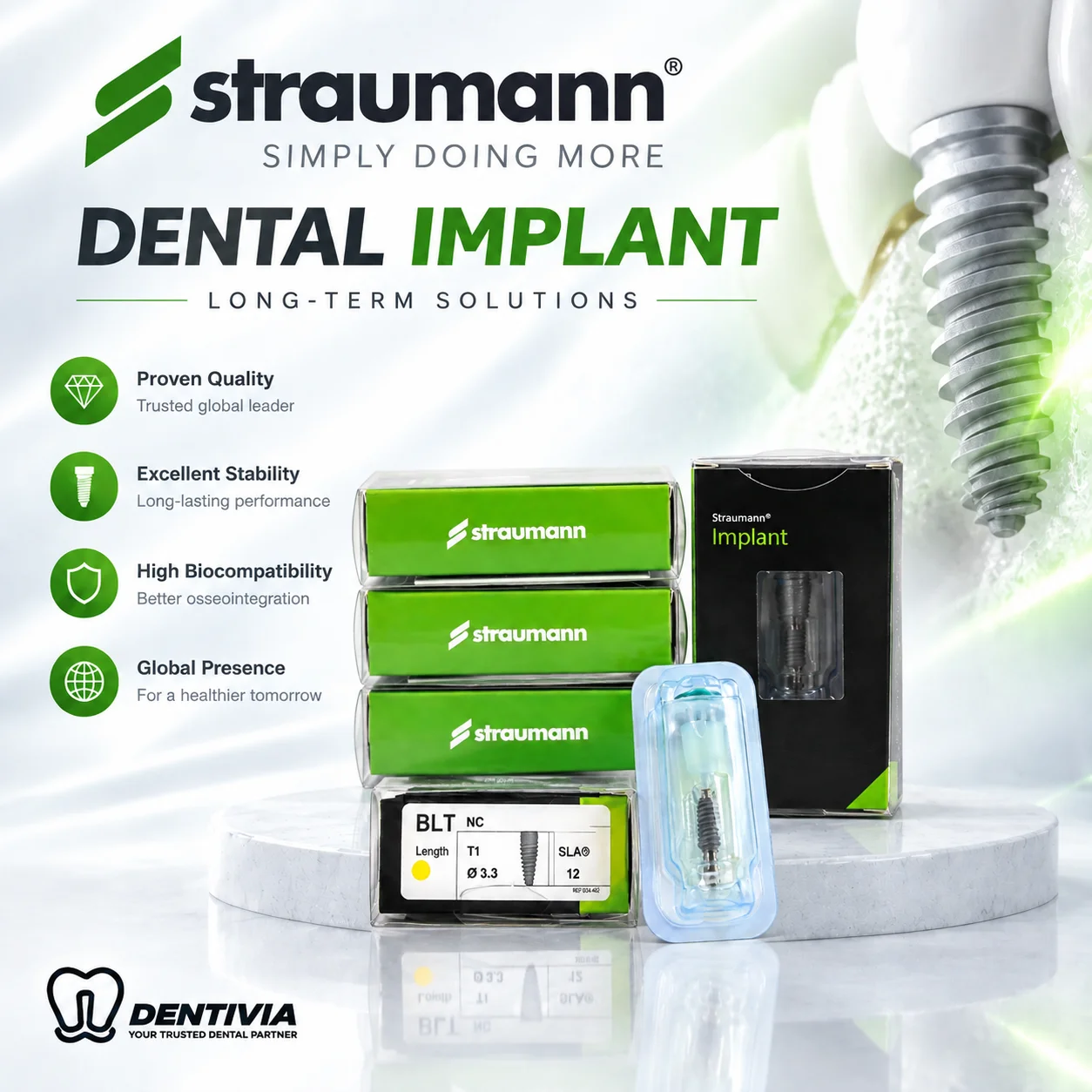 Straumann System Dental Prosthetic Screw & Tool Kit, Micro Precision Titanium Alloy Components, Professional Dental Laboratory