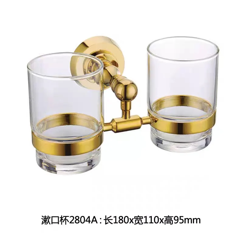 Premium Solid Copper Gold finish Toilet paper holder Towel Rack Coat hook Toothbrush cup holder soap dish towel bar Toilet brush - view 5