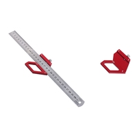 Woodworking Scribe Center Finder Positioning Block Steel Ruler Line Marking Gauge Layout 45/60/90 Degree Angle Scriber