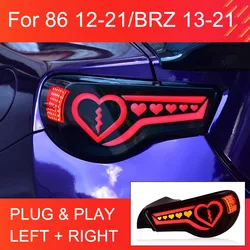 NEW LED Tail Light Assembly for Toyota GT 86 Subaru BRZ 2012-2021 Taillights Plug and Play with LED Dynamic Turn Rear Tail Lamps