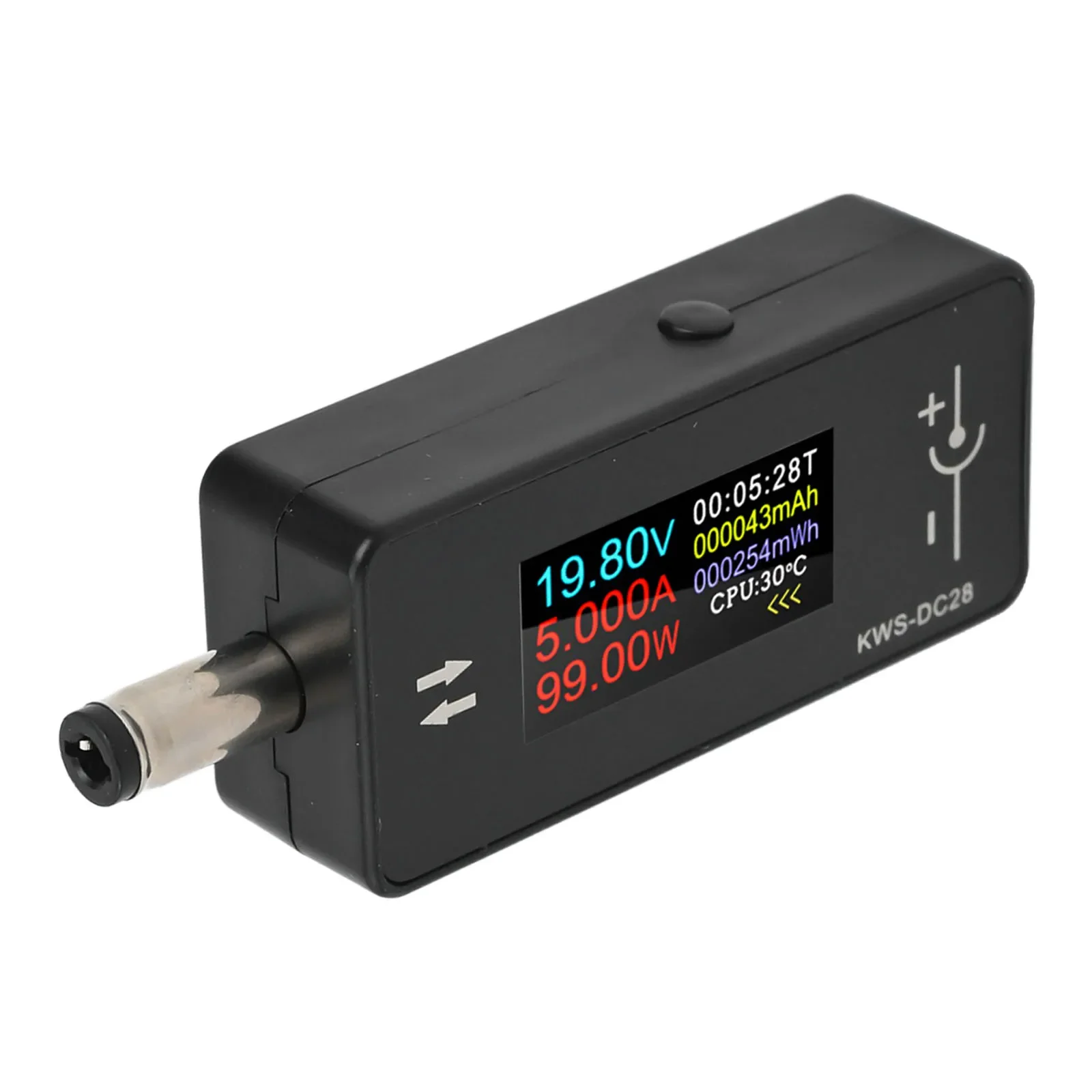 DC5525 Charging Tester with High Definition Display Perfect Tool for Real Time Voltage and Current Monitoring in Electronics