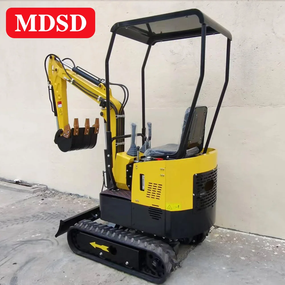 1 طن حفارة صغيرة مع المرفقات حفارة زاحفة صغيرة EPA Euro 5 لرافعة كوبوتا مع البناء شحن مجاني
