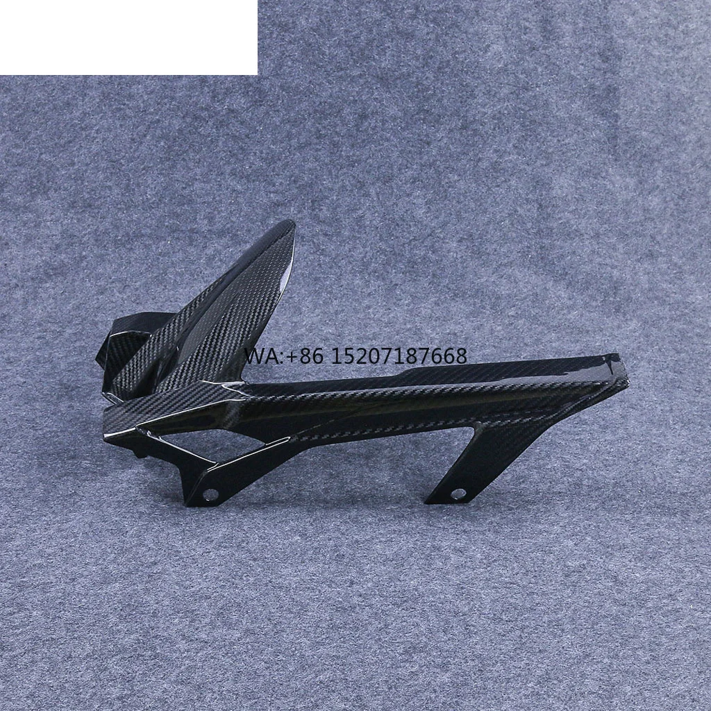 

100% сухое углеродное волокно 3K, заднее крыло мотоцикла, брызговик с защитой цепи для Kawasaki Ninja 400 2018-2024