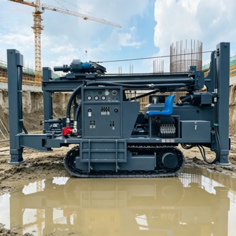 300m Pneumatic Water Well Drill Rig Full Hydraulic Top Drive Rotary Drilling Machine for Water Well