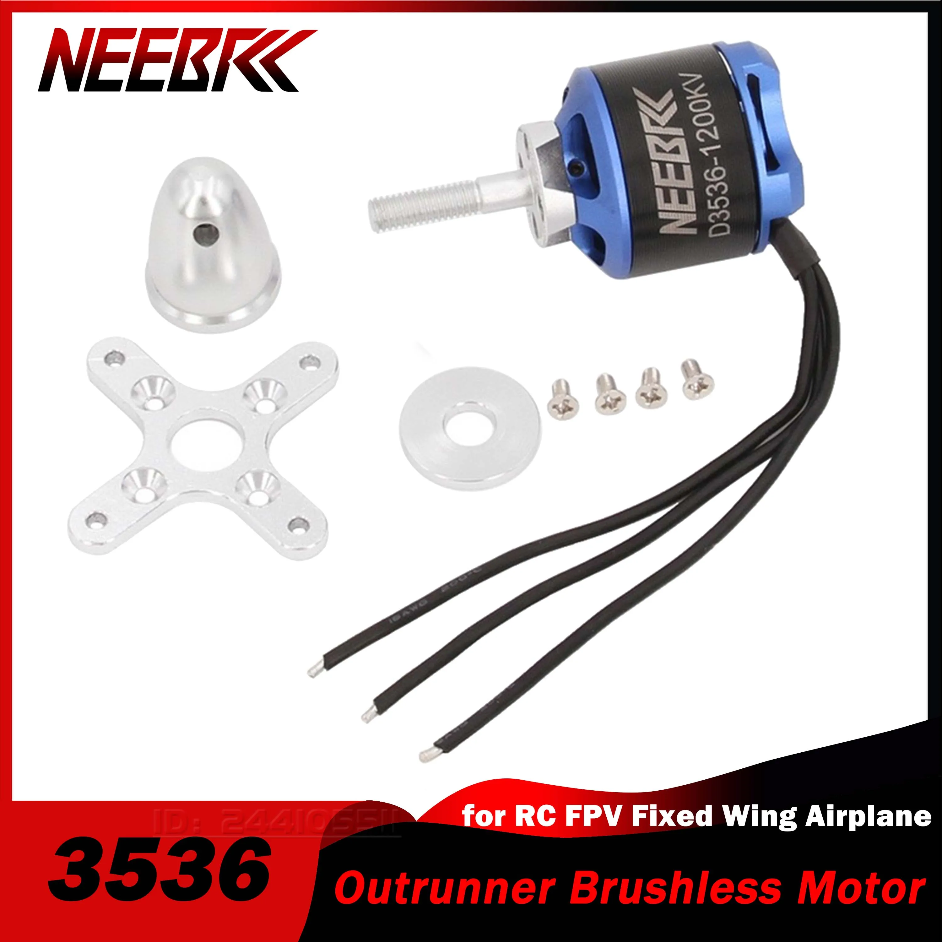 

NEEBRC 3536 1200KV RC FPV Бесщеточный двигатель 2-4S для телефона, планер Skysurfer, запасные части, игрушка 50A ESC, регулятор скорости