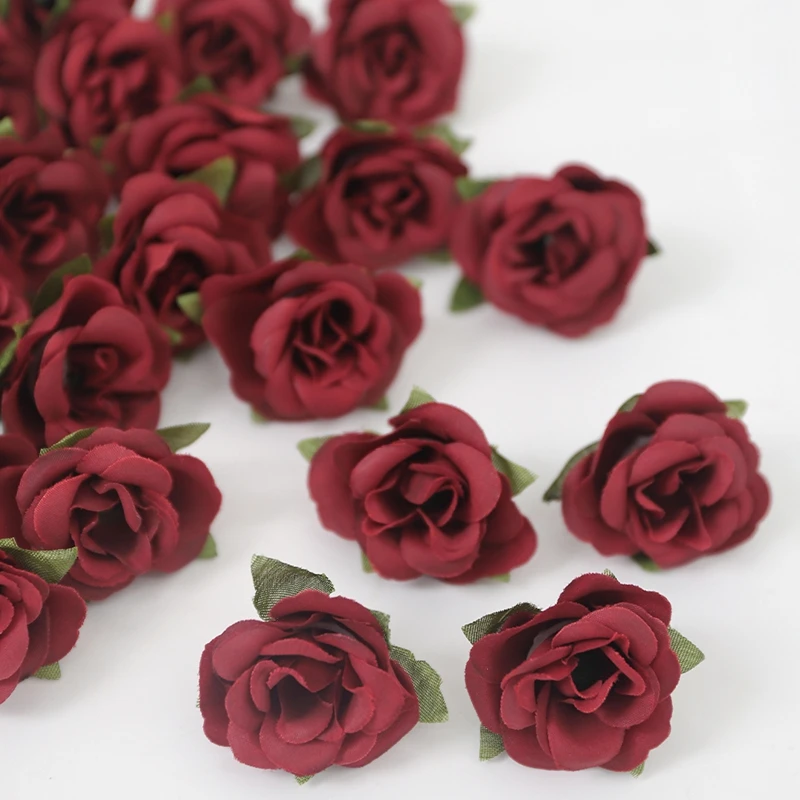 25 Stück 3,5 cm künstliche Rosenblüten aus Seide, Mini-gefälschter Gänseblümchen-Blumenkopf für Zuhause, Zimmer, Hochzeitsdekoration, DIY-Kranzzzubehör – Detail 8