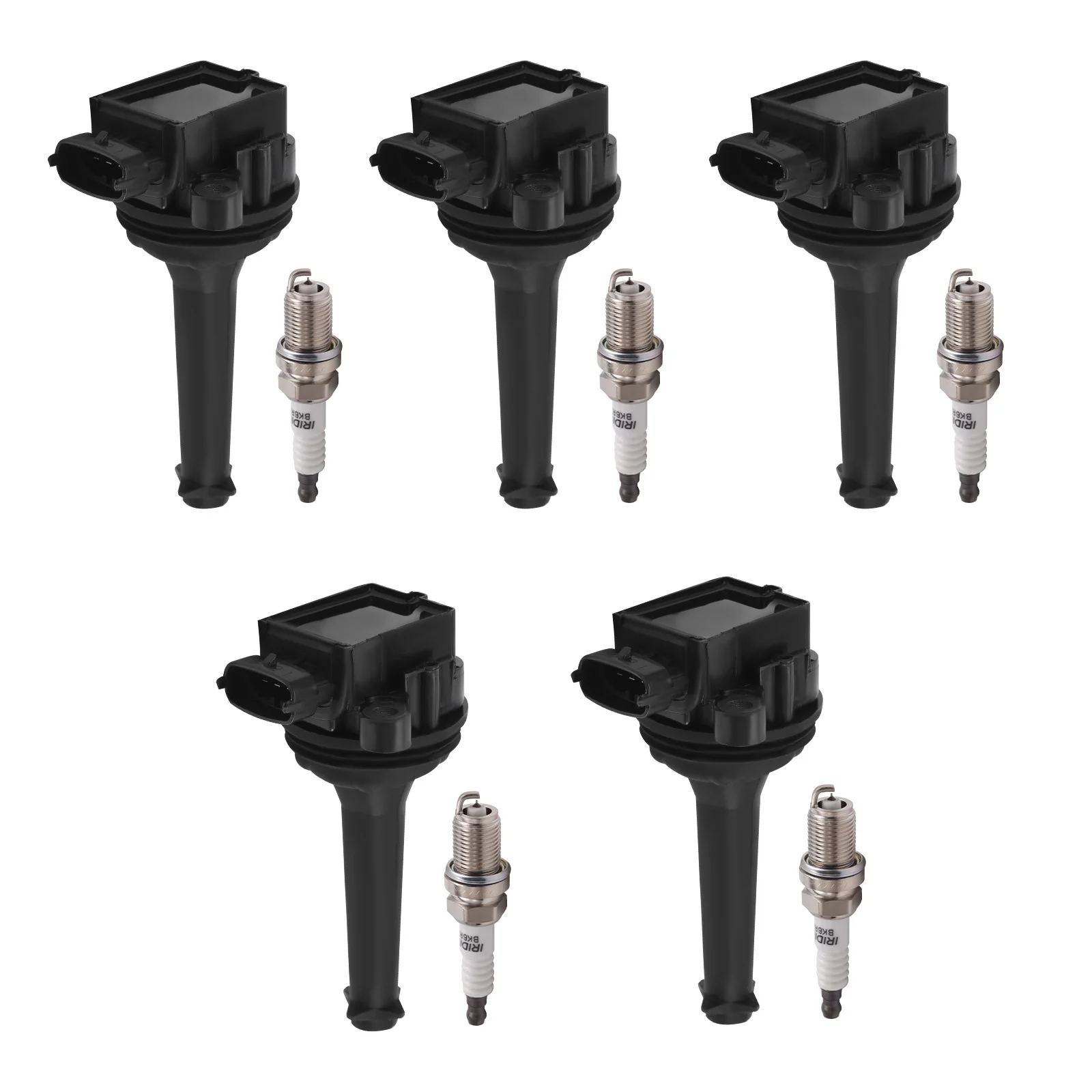 

5pcs Ignition Coil & Spark Plug For Volvo C70 S60 S70 S80 V70 XC70 XC90 UF341