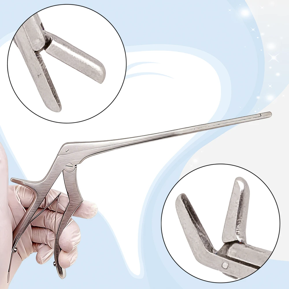 

Reusable Straight Head Nucleus Pulposus Forceps for Veterinary Spinal Surgery Orthopedic Tissue and Disc Handling Tool