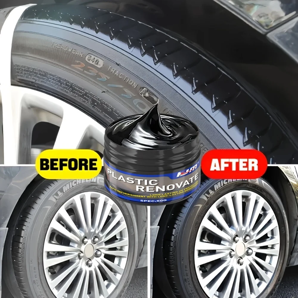 

KJM Автомобильная черная пластиковая ремонтная паста - Средство для удаления царапин и восстановления из АБС-пластика для автомобилей, грузовиков, внедорожников - Глубокий ремонт и восстановление блеска