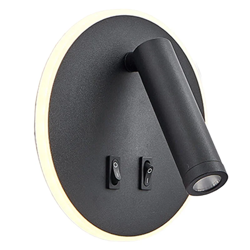 

A25F-Mounted Защита глаз Вращающийся настенный светильник для чтения Прожектор полного спектра Светодиодная лампа Бра Прикроватная тумбочка