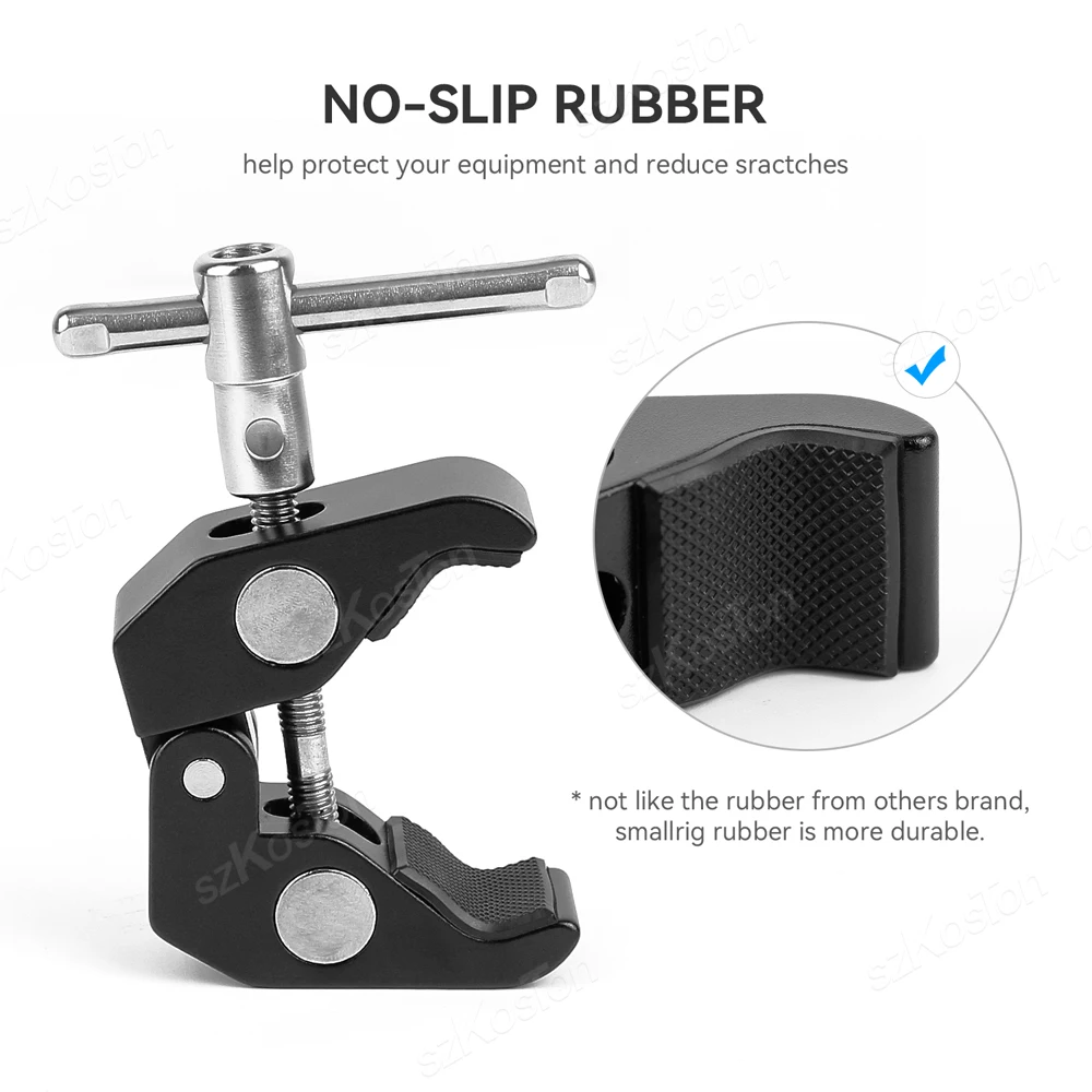 Держатель с зажимом-крабом с винтом 1/4 3/8 для студийной вспышки фотовспышки Штатив для зонта крючки пластина крестовые Стержни аксессуары