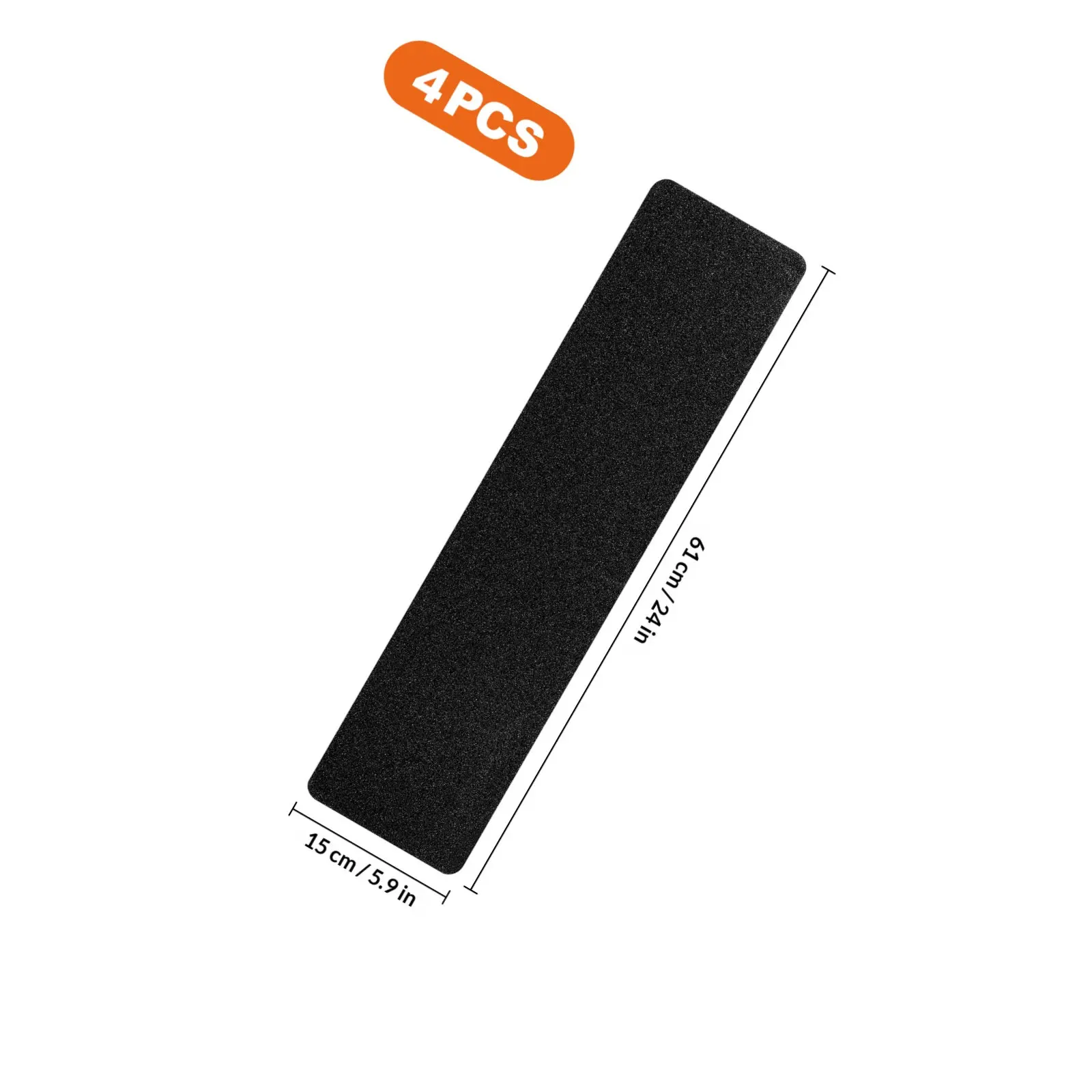 4Pcs Stair Tread Tape Anti Skid for Outdoor Indoor Steps Ladders Bathtub Bathroom Pool Non Slip Waterproof Grip Tape Frosted
