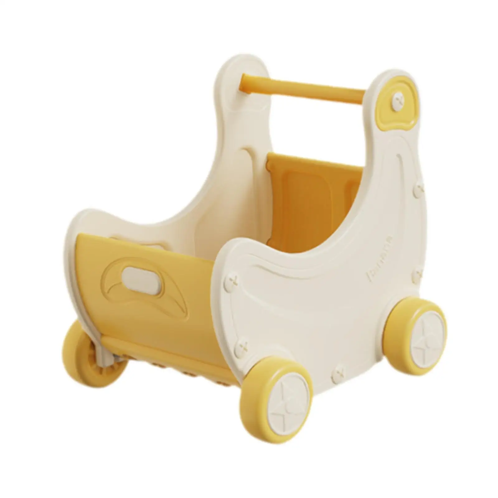 Kinder-Einkaufswagen-Spielzeug, Einkaufswagen-Spielzeug, vorgebenes Essenszubehör, Rollenspiel-Supermarkt-Trolley, Baby-Trolley