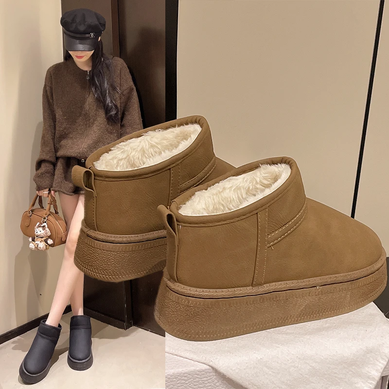

New Winter Warm Boots for Women Comfortable and Fashionable Short and Lightweight Boots