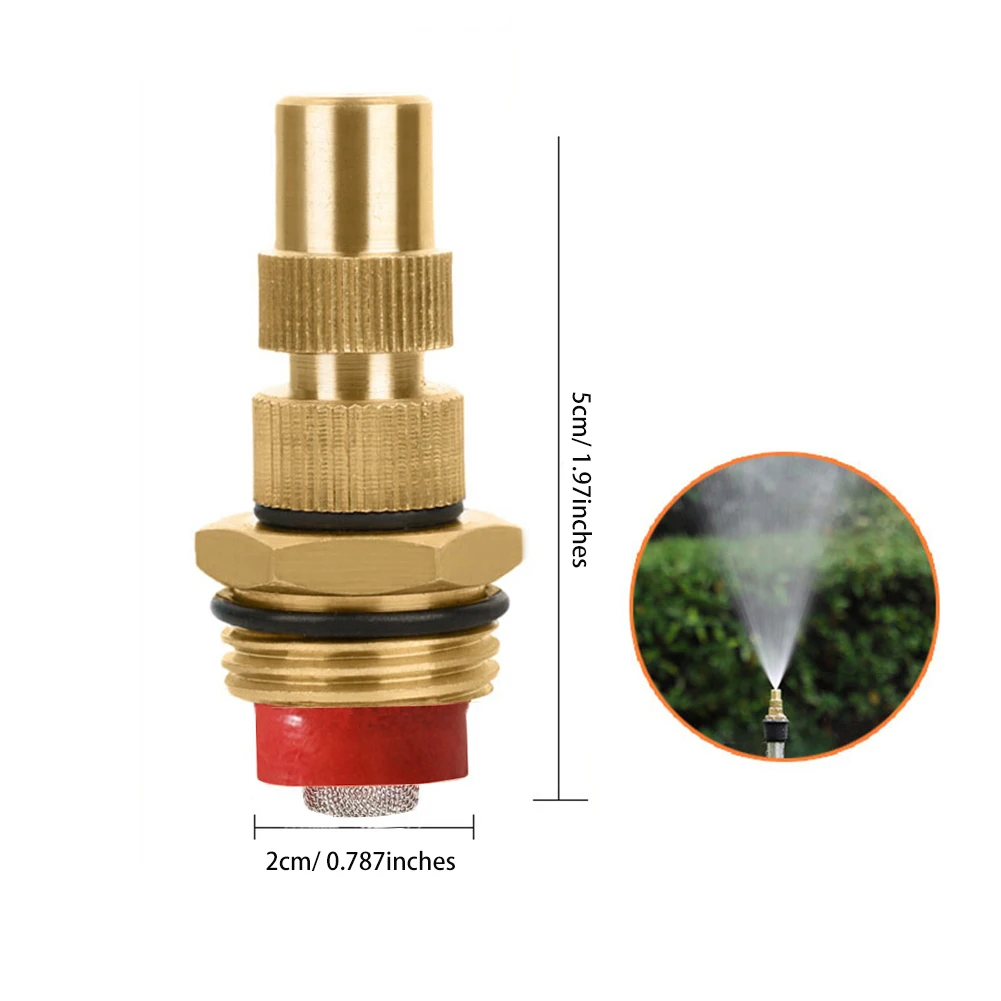 1 قطعة/2 قطعة فوهة الري الرش التغشية رذاذ فوهة قابل للتعديل سقي رذاذ G1/2 ''ذكر الموضوع حديقة رذاذ رئيس #6