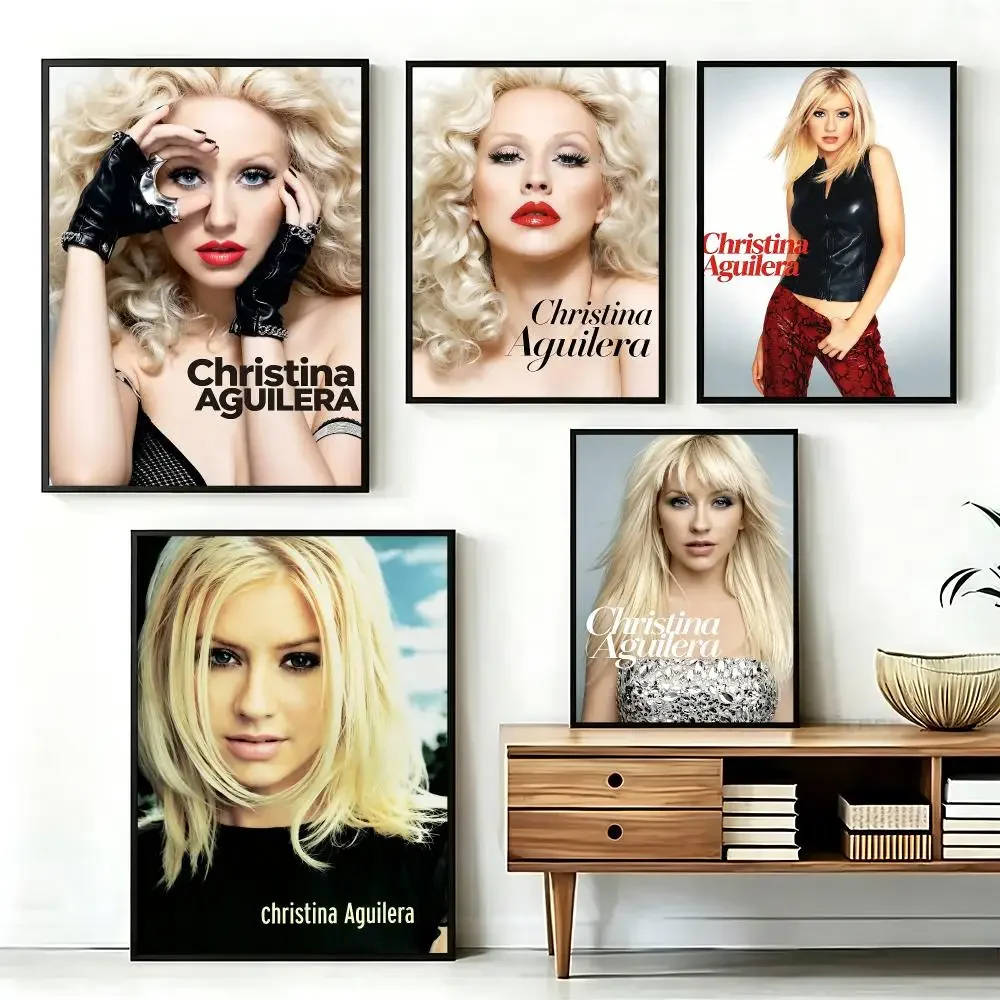 music Christina Aguilera Poster HD Printing Fresh and Nordic Home Decor Wall Art for the Living Rooms Hallways Gift Giving