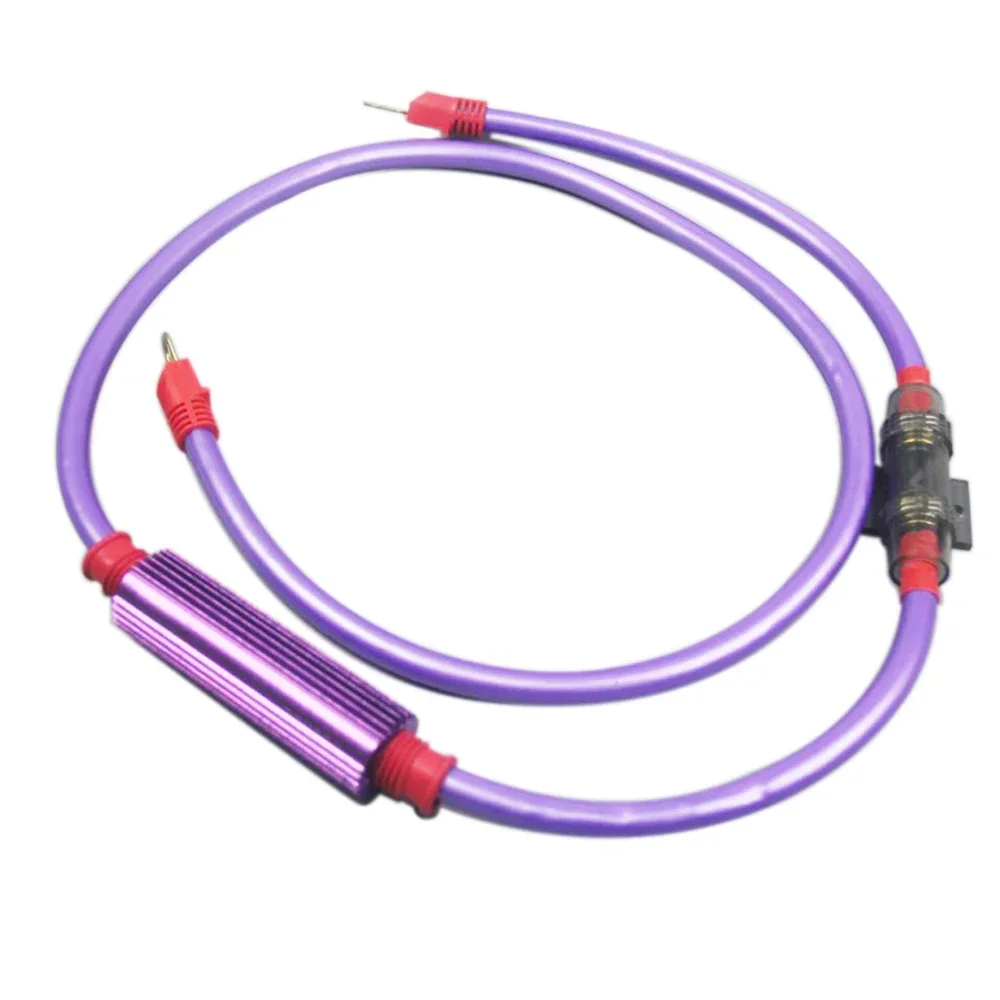 15GA Purple Grounding Cable Kit - Universal Voltage Stabilizer with Nano Resistor for Engine Performance & Fuel Saving
