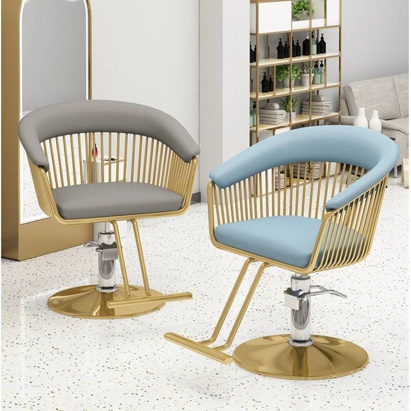 Barber Shop Chair Hair Salon Professional Hairdressing Furniture Cosmetic Stool Wheel Armchairs Beauty Manicurist Chairs Saloon