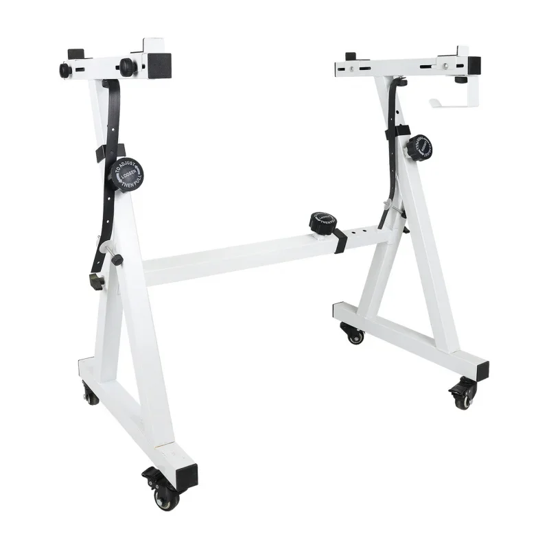 حامل لوحة مفاتيح محمول عالي التحمل على شكل حرف Z مع عجلات قابلة للتعديل لمفاتيح 54/61/88 #5