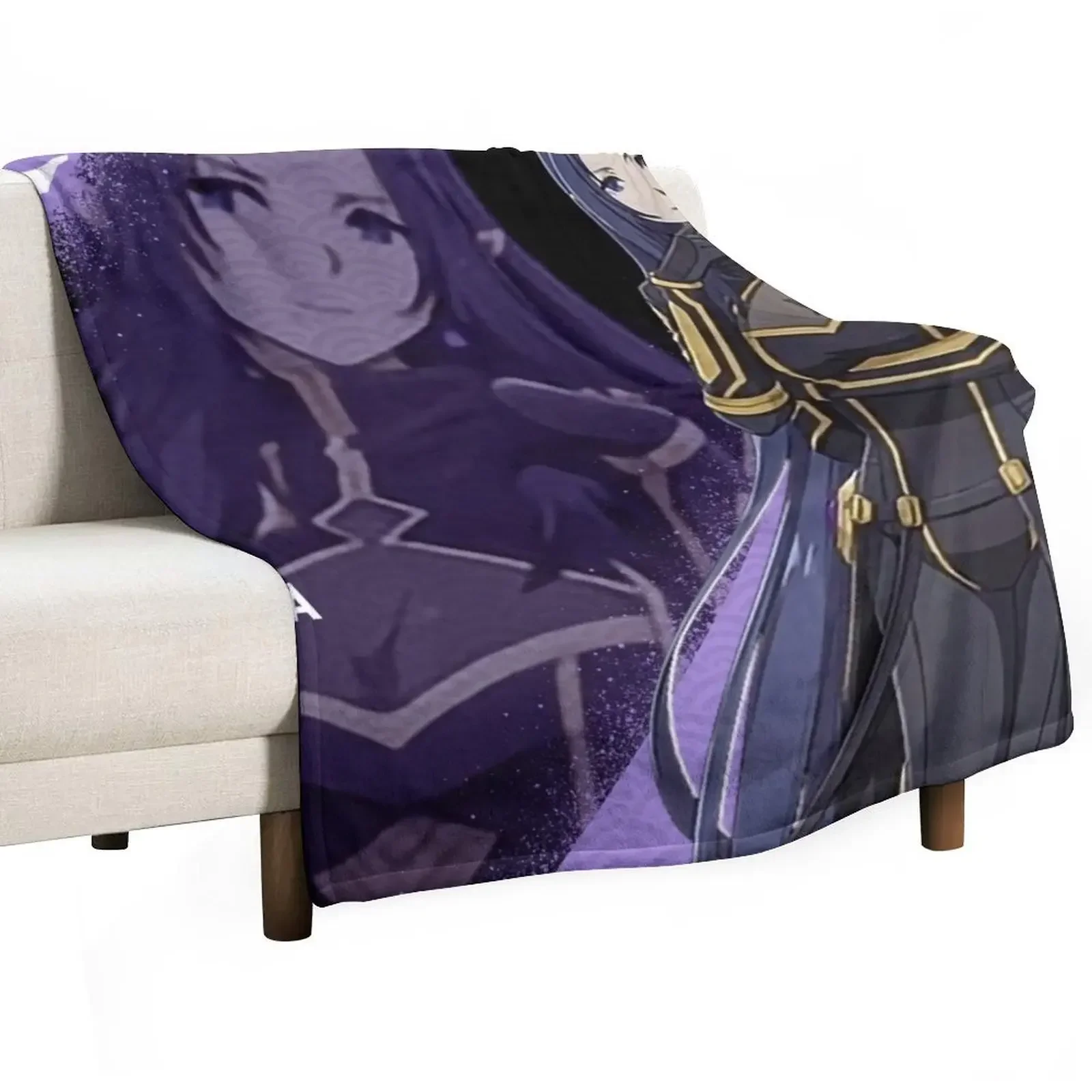 Gamma ガンマ The Eminence in Shadow Throw Blanket wednesday For Decorative Sofa Flannel Personalized Gift Blankets