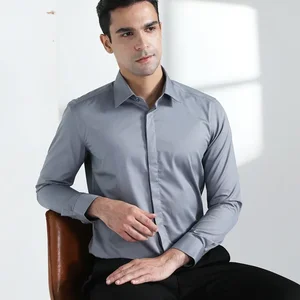 Herren langer gestreifte Hemd, schlanker Passform, Business -Anzug, Windorkragen, Stock 10 Hauptverkäufe Babyhemd - №6