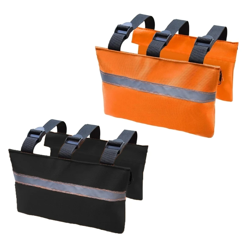 2025 New Sewer Weight Bag with Reflective Strips Sewer Hose Anchors Bag Adjustable Sewer Hose Weight Bags for Nighttime Safety