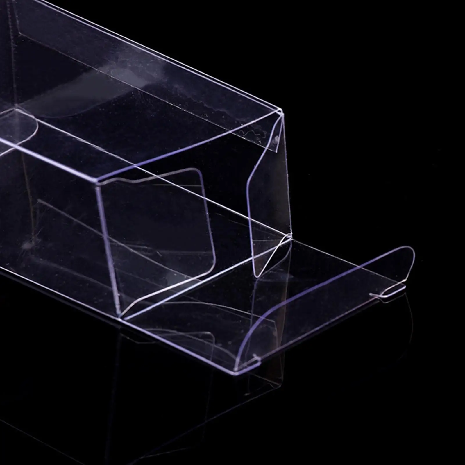 50x modelauto vitrines, doorzichtige PVC dozen, transparante speelgoedauto vitrines voor thuismodellen beeldjes verzamelobjecten