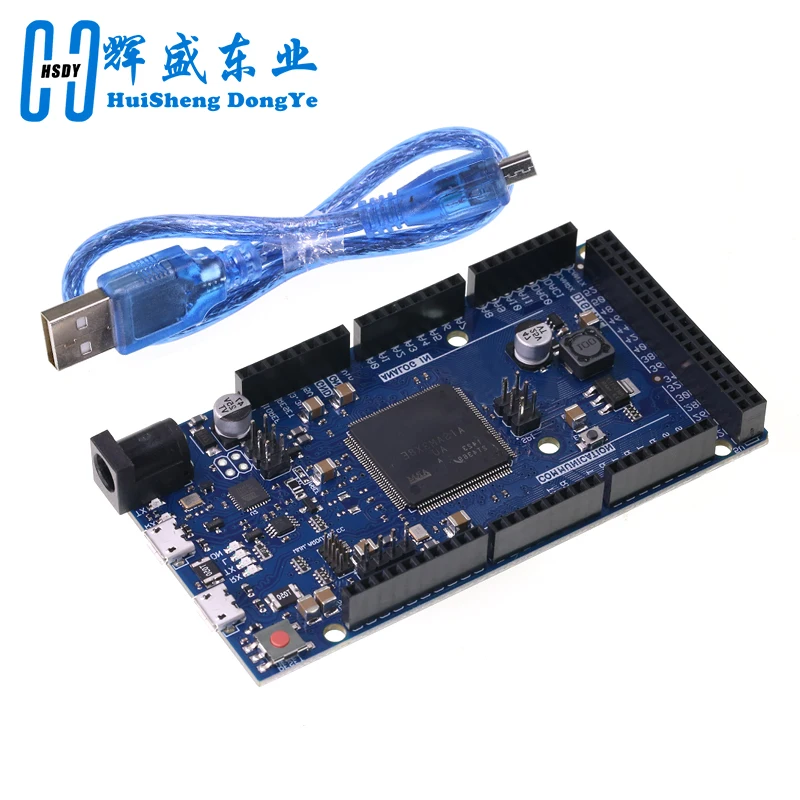 Official Compatible DUE R3 Board SAM3X8E 32-bit ARM Cortex-M3 / Mega2560 R3 Duemilanove 2013 For Arduino Due Board With Cable