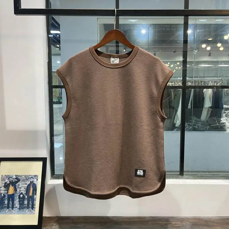 Ice Silk Sports Vest Men's Loose Summer Running Fitness Sleeveless Tank Top Quick Dry Sweat Shirt Breathable Comfortable