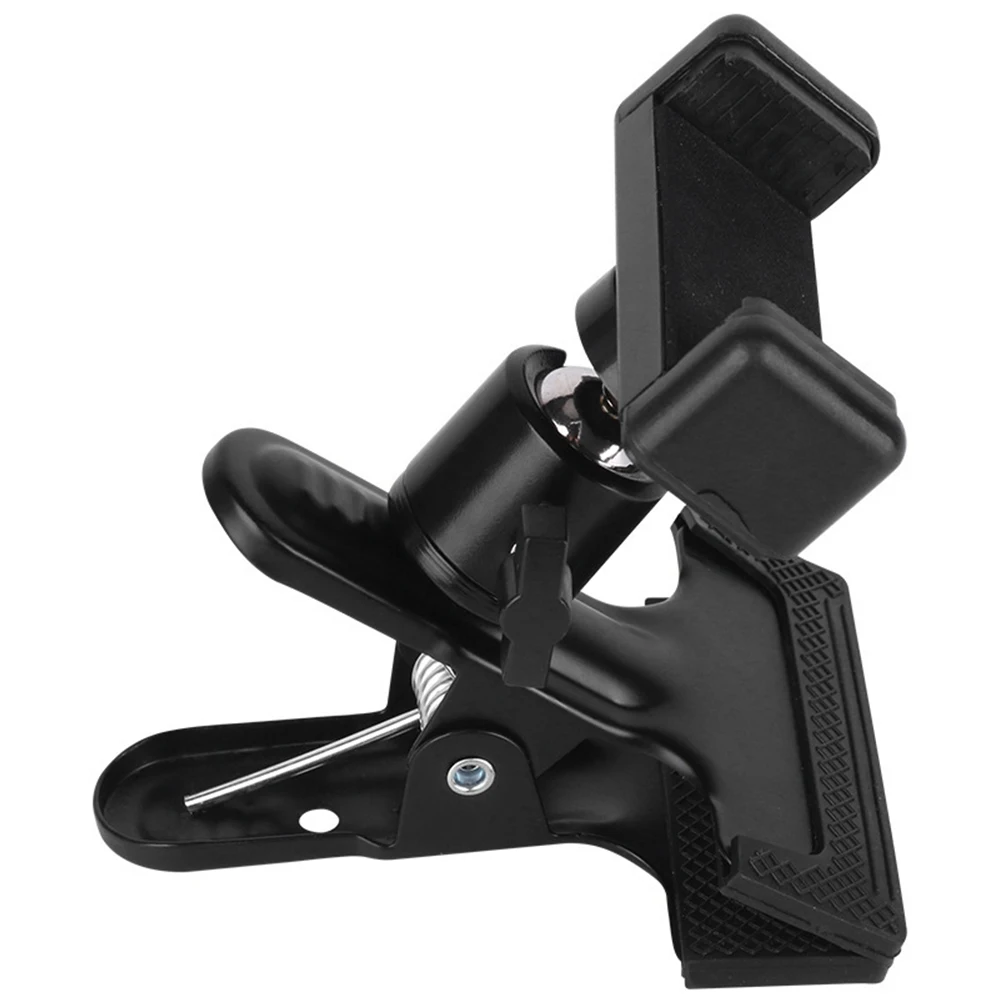 Guitar Head Clip Adjustable Angle Mobile Phone Holder Stand Multifunctional Guitar Head Phone Mount for Home Music Recording