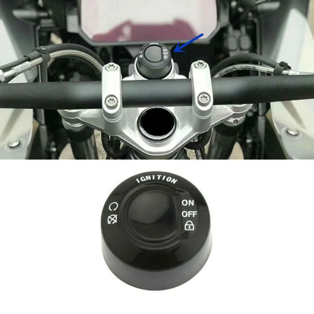 One-key Start Switch Protective Cover For BMW R1250GS R1200GS F850GS F750GS Adventure Black Rubber Motorcycle Accessories