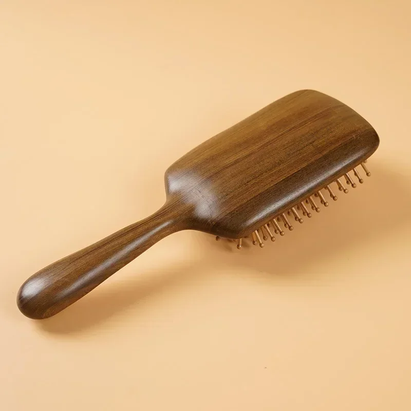 Personalized Engraved Sandalwood Air Cushion Customized Hair Brush Airbag Massage Comb for Long and Curly Home Use