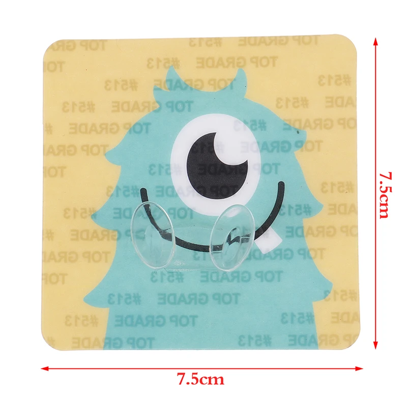 Cartoon Plug Hook Wall Self Adhesive Storage Power Cord Sticking Hook Random