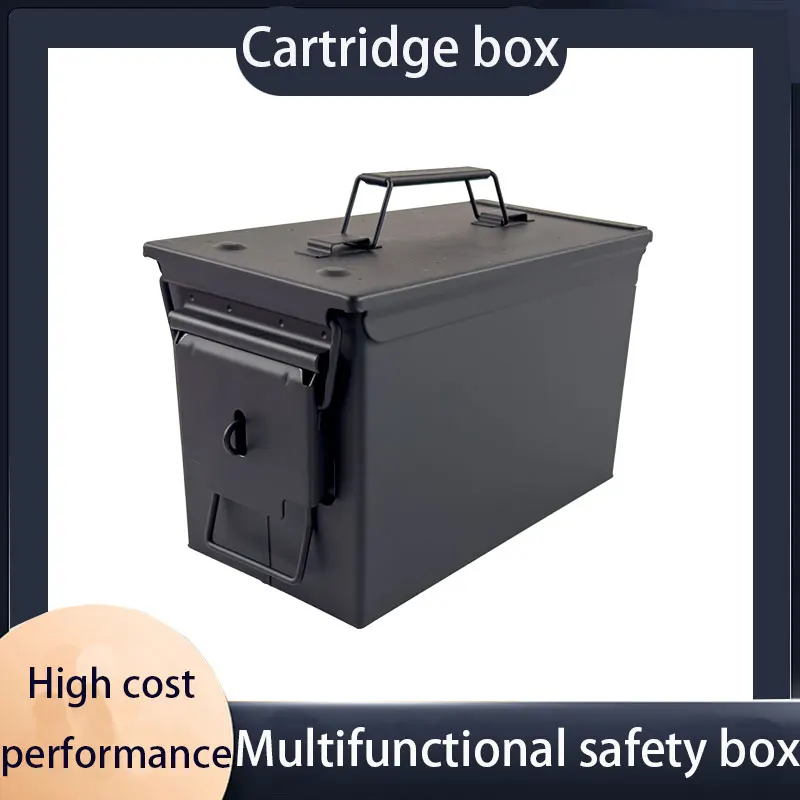 Medium thick storage box Metal hardware tools storage box Vehicle tool box Portable ammunition box Ammunition box explosion-proo