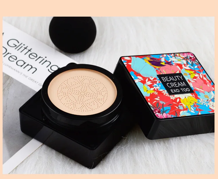 Magic Foundation Mushroom Head Air Cushion CC Cream Waterproof Brighten Foundation Cream Women Base Makeup Face Korean Cosmetics