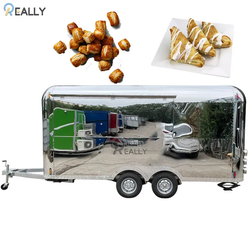 New Street Food Cart Mobile Bar Ice Cream Trailer  Hot Dog Cart Taco Truck Coffee Food Truck