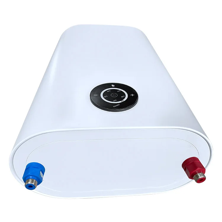 Ultra-thin shower, bath, water storage digital display, double bile flat bucket household electric water heater