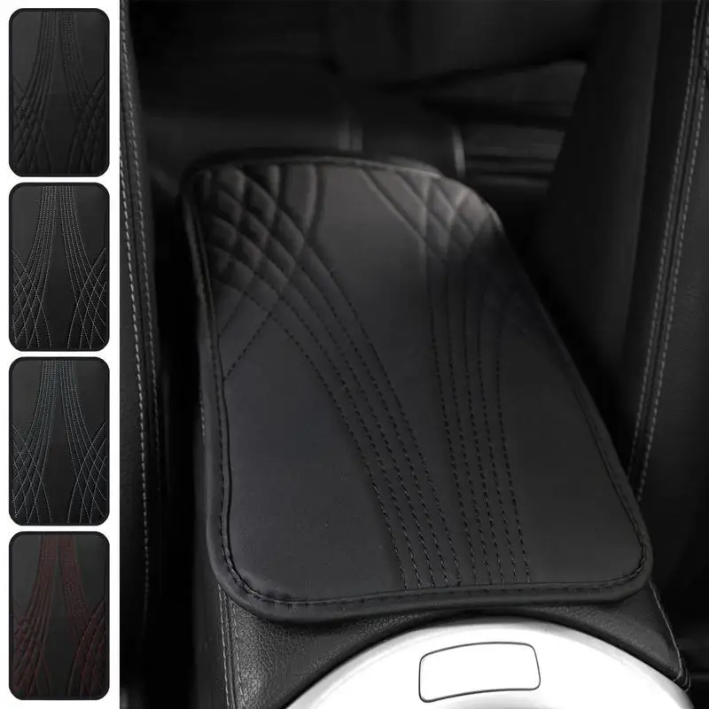 

Car Armrest Pad PU Leather Car Armrest Cover Mat Center Console Arm Rest Protection Cushion Auto Armrests Storage Box Cover Pad