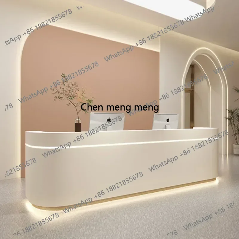 

Italian Style Medical Dental Clinic Reception Desks Beauty Salon Designer Reception Desks Simplicity Furniture Receptionen