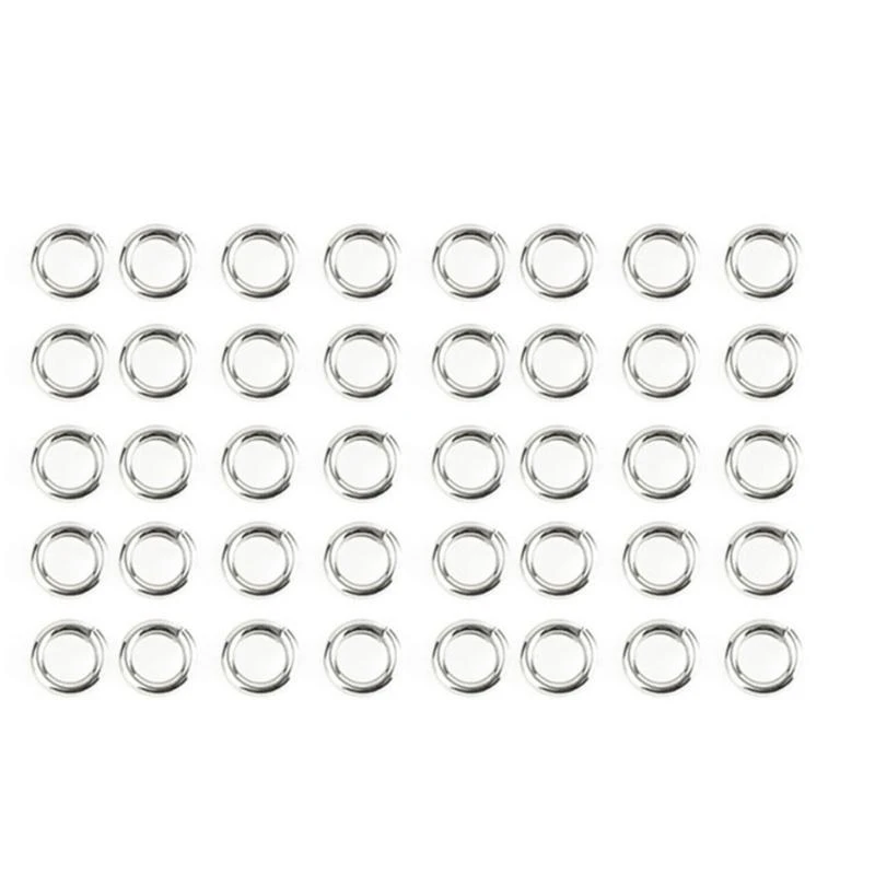 U2JB 500Pcs Fishing Split Rings Line Connector Replacement Fishing Lures Connector