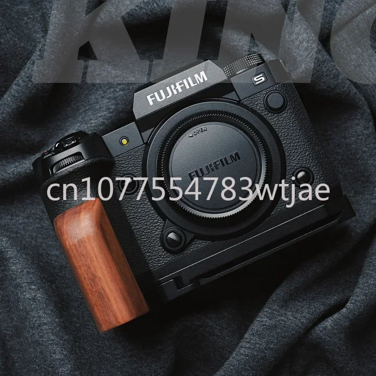 King Original: Suitable for Fuji XH2s Camera Wooden Handle Aluminum Alloy Base X-H2s X-H2 Universal