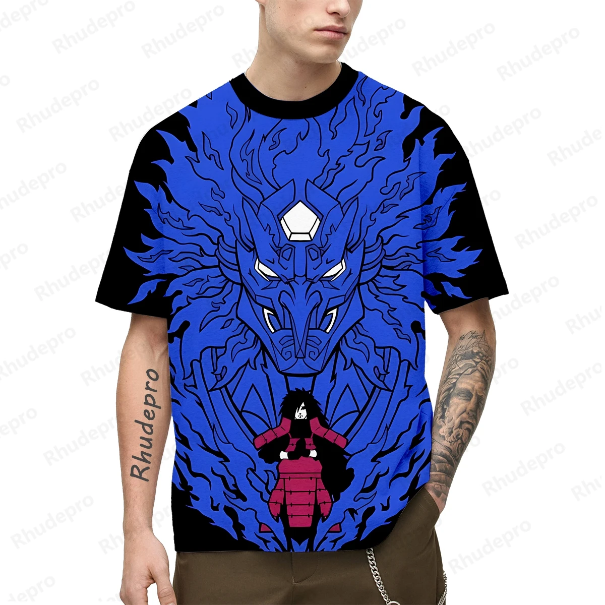 Camiseta de Cosplay de Naruto para hombre, camisetas de Hip Hop, ropa Y2k, regalo de alta calidad, estilo Harajuku, nueva moda, 100-5XL