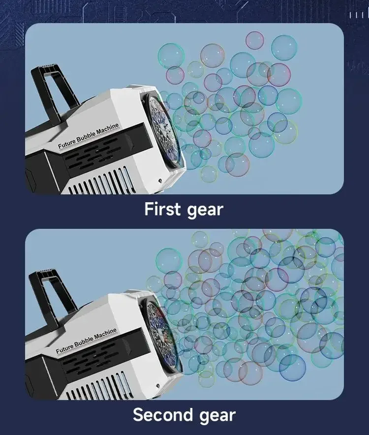 فقاعة بندقية فقاعات آلة الصابون الكهربائي كامل التلقائي تهب صانع أضواء يده ألعاب في الهواء الطلق حديقة ألعاب الزفاف للأطفال #5