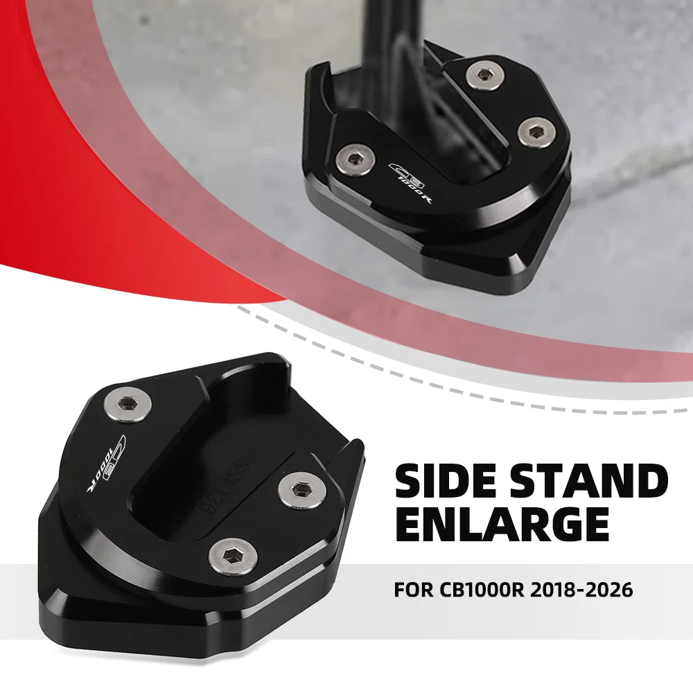 

Accessories Side Stand Extension Pad Support Plate Motorcycle For Honda CB1000R 2018 2019 2020 2021 2022 2023 2024 2025 2026